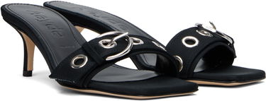 Догляд за взуттям Aeyde Aeyde Ilvy Eyelet Grosgrain Mules чорний | A11-HS-GAIS55TB188-SS25-800-069, 3