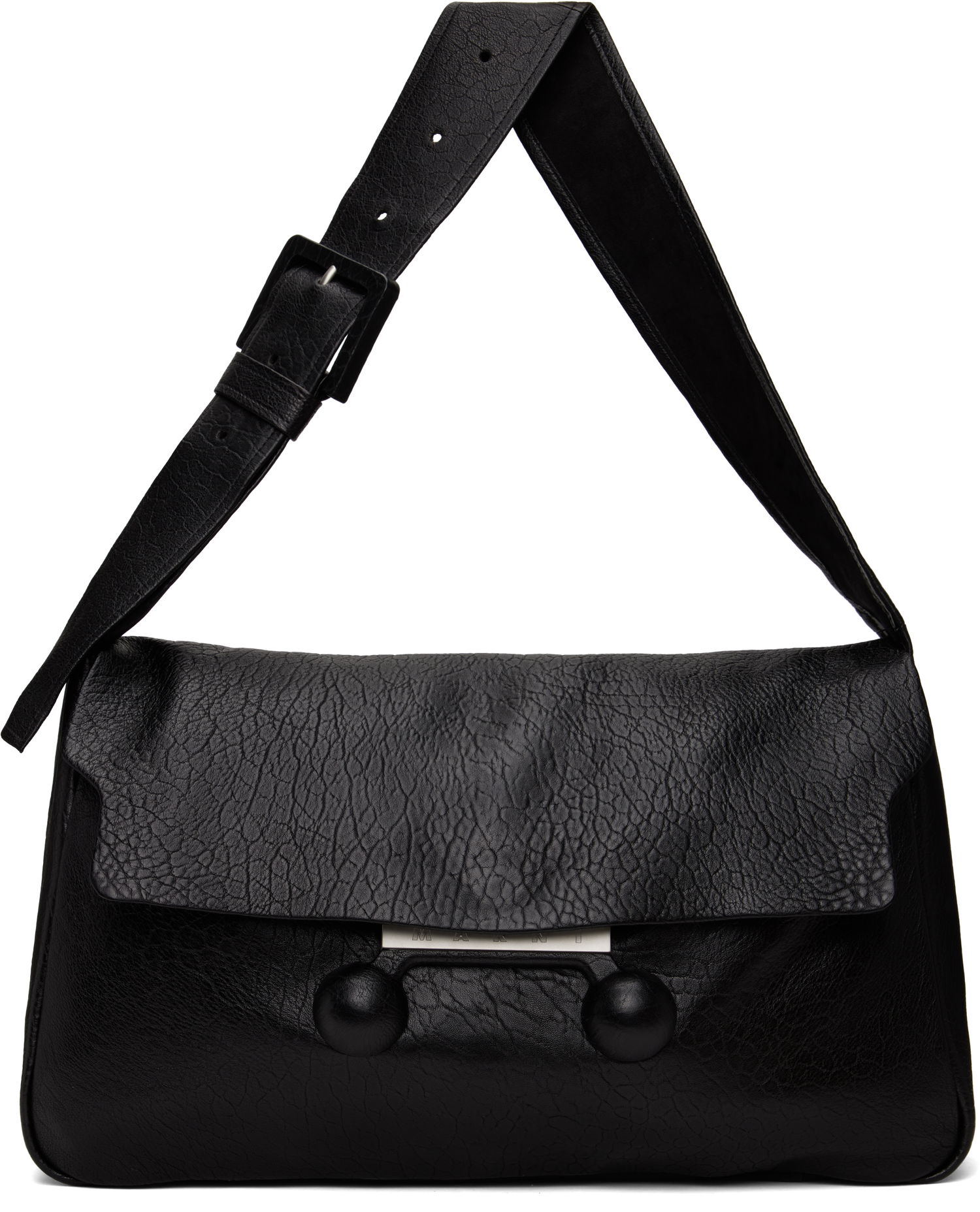 Сумка Marni Marni Nappa Extra Large Trunkaroo Soft Shoulder Bag чорний | SBMP0211U0 P8033, 0
