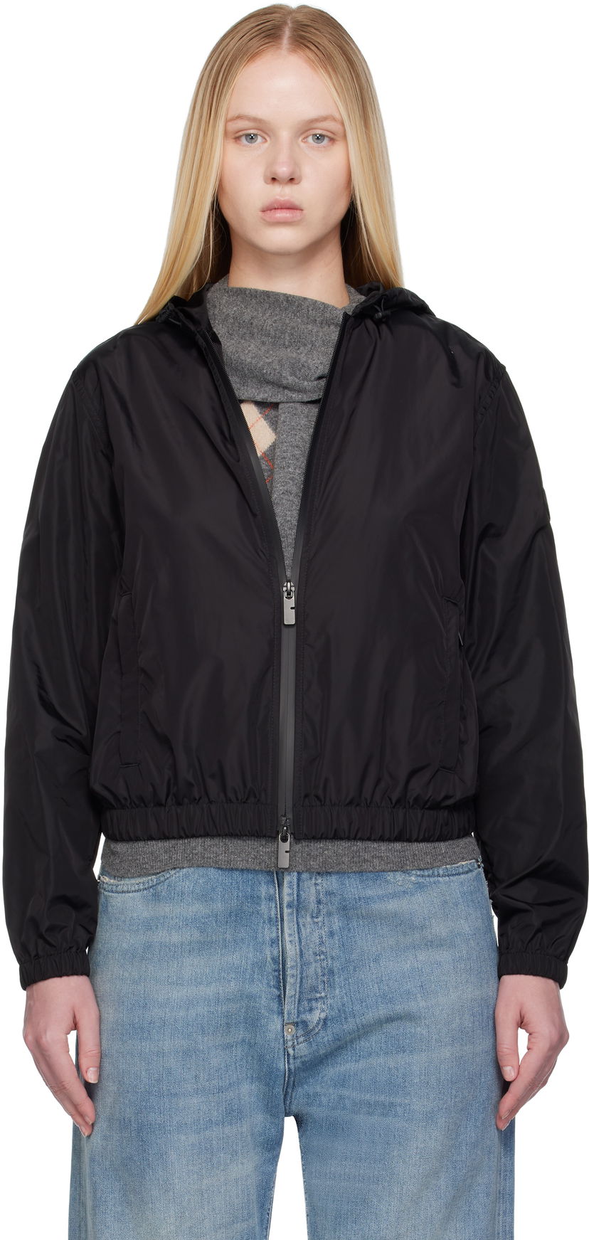 Куртка Burberry Burberry Knight Stamp Nylon Jacket чорний | 8113647