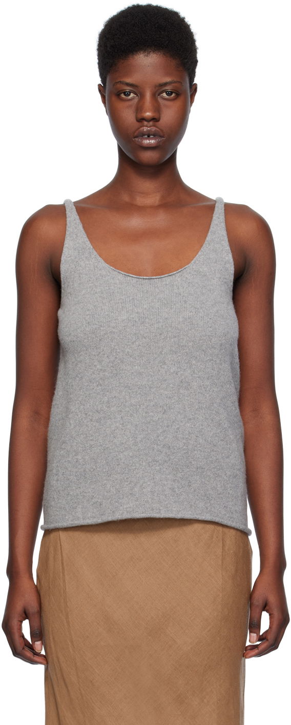 Безрукавка Baserange Sleeveless Ribbed Tank Top Сірий | KNRT-RC-SP24