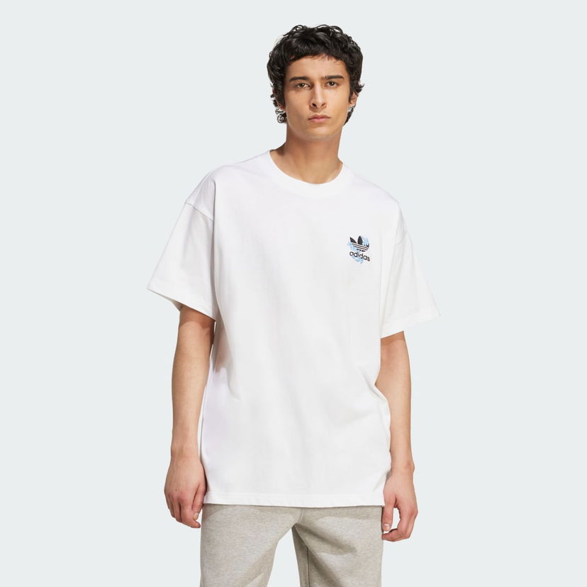 Футболка adidas Performance Florals Logo Oversized T-Shirt білий | KE6586