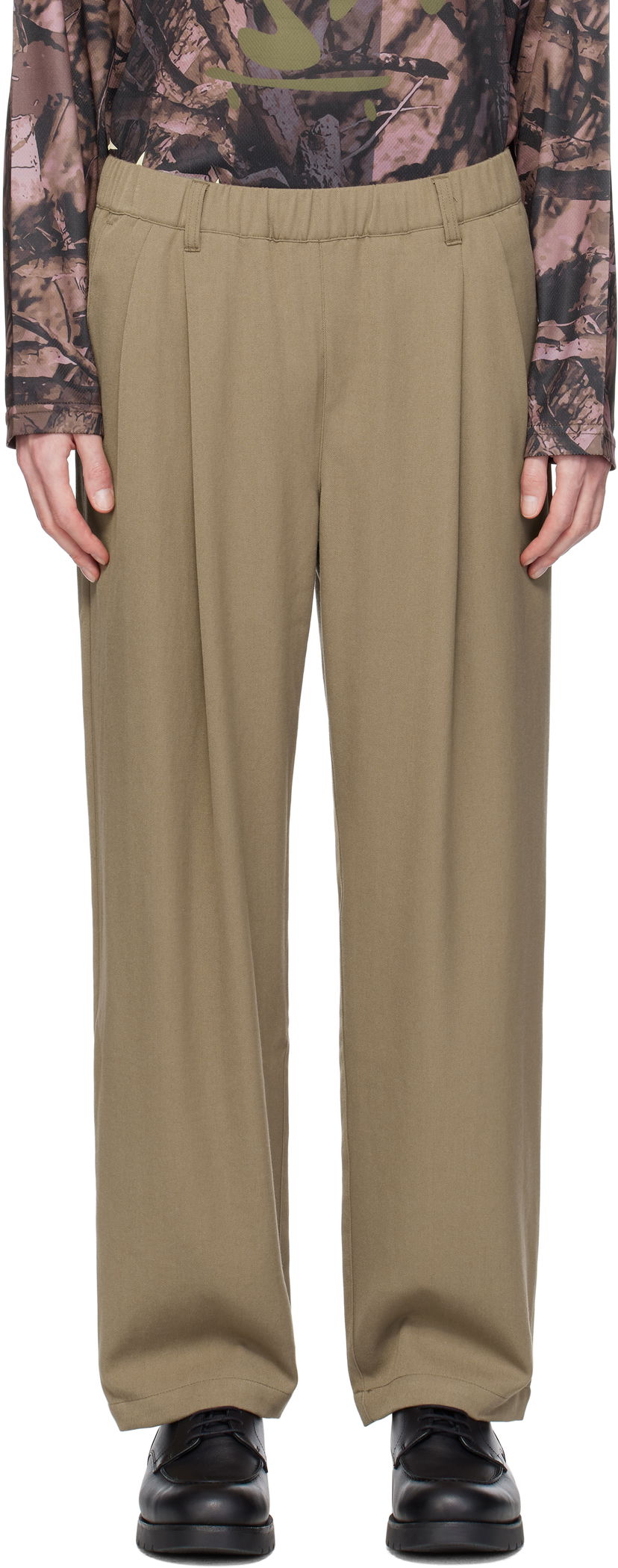 Штани Dime Dime Pleated Twill Trousers бежевий | DIMESP2514CAM