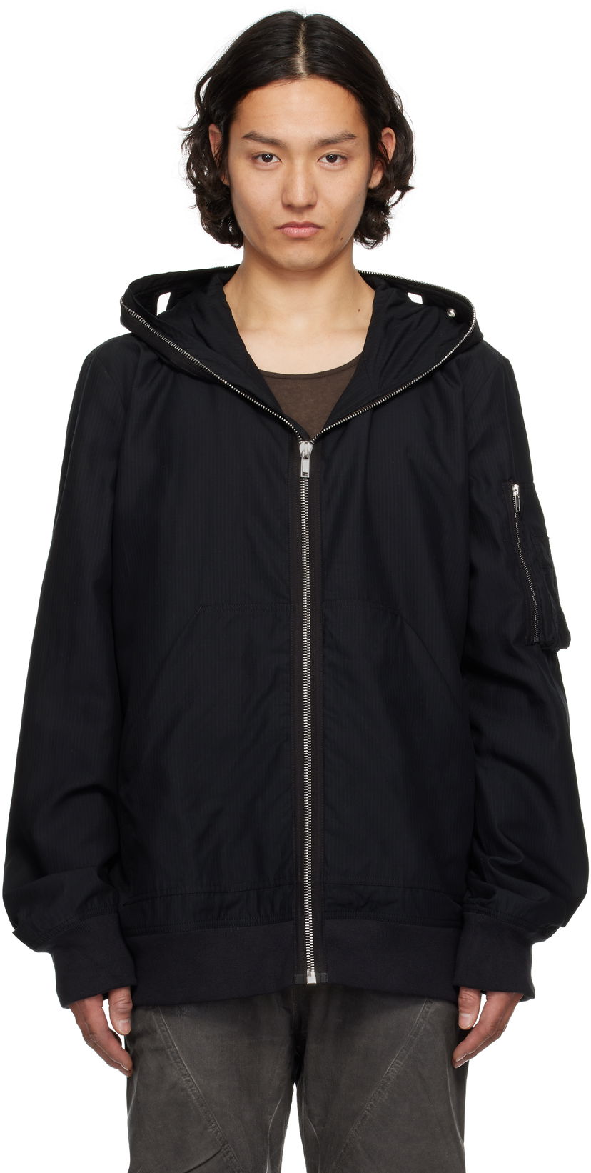 Світшоти Rick Owens Rick Owens DRKSHDW Hollywood Flight Bomber Jacket чорний | DU01E3772 NR