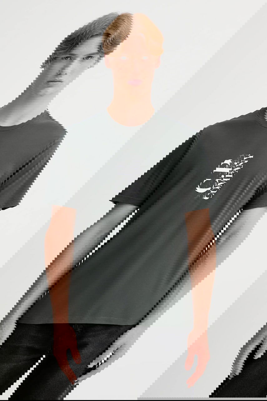 Футболка C.P. Company C.P. Company T-Shirt with Print Зелений | 19CMTS091A005100W, 0
