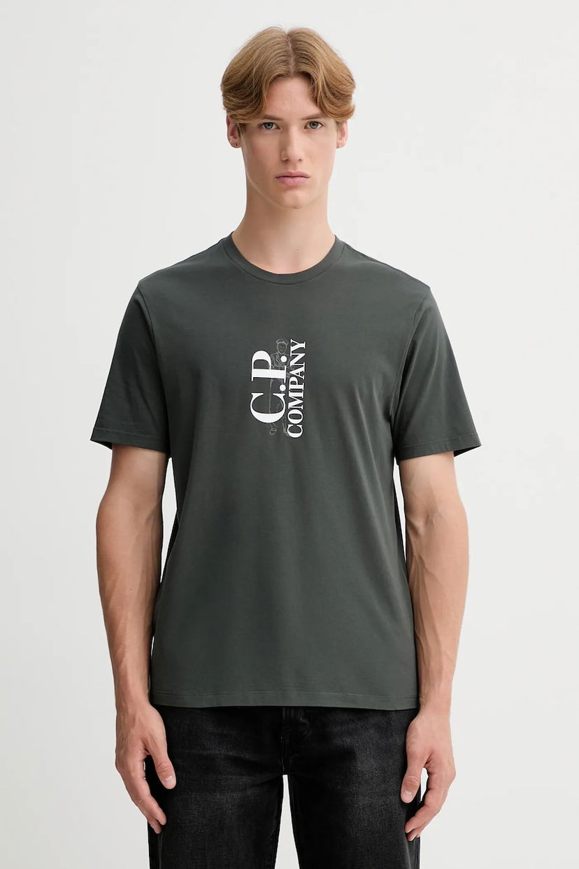 Футболка C.P. Company C.P. Company T-Shirt with Print Зелений | 19CMTS091A005100W