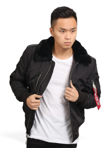 Куртка бомбер Alpha Industries Injector III чорний | 143104 03