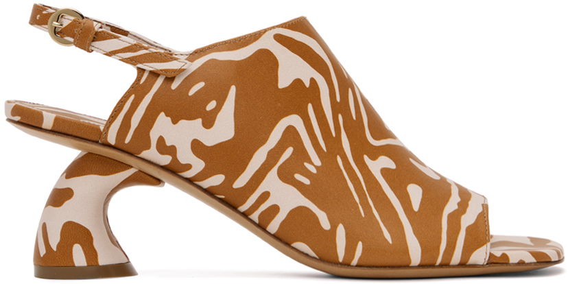 Аксесуари Dries Van Noten Dries Van Noten Open Toe Heeled Sandals Коричневий | WS241-663-554