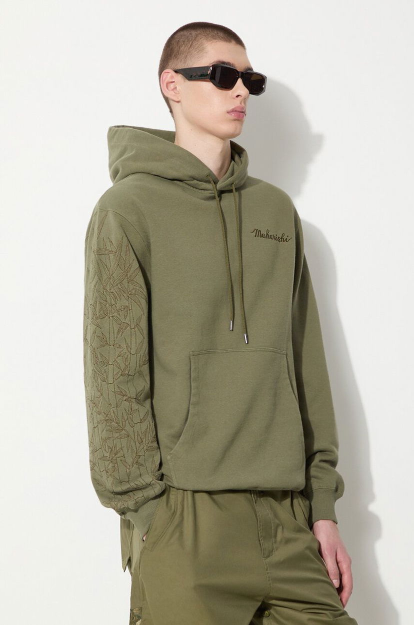 Світшоти Maharishi Dragon Bamboo Embroidered Hoodie Зелений | 5075.OLIVE