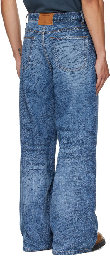 Джинси Alexander Wang Relaxed Graphic Print Jeans Синій | 6DC3254830, 2