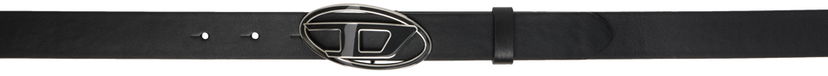 Ремені Diesel B-1dr 25 Black Leather Belt чорний | X09716 P1245