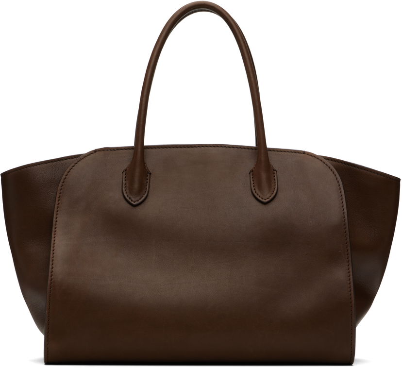 сумка-тоут The Row The Row Marlo 12 Leather Tote Коричневий | W1802-L72