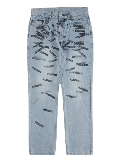 Джинси Pleasures Plop 5 Pocket Denim Washed Blue Синій | P23SP040-BLUE