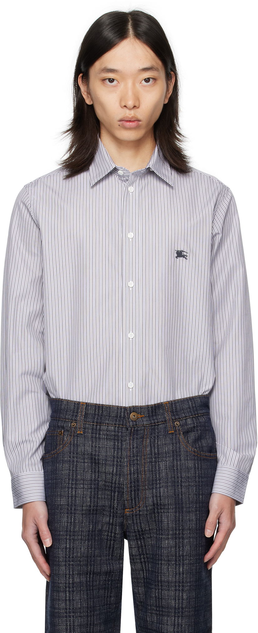 Сорочка Burberry Burberry Striped Cotton Shirt Різнокольоровий | 8110883