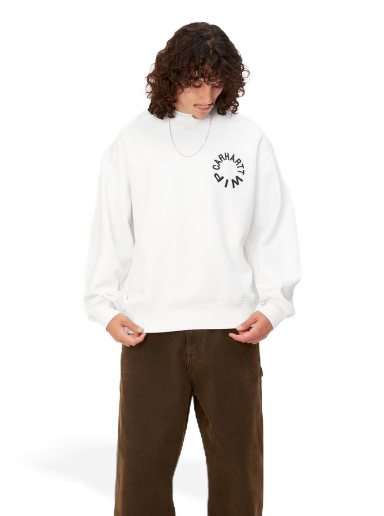 Cветр Carhartt WIP Work Varsity Crewneck білий | I032453_00A_06