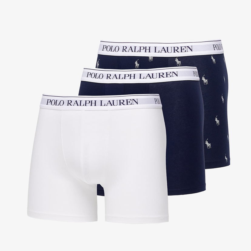Боксери Polo by Ralph Lauren Ralph Lauren Polo Stretch Cotton Boxer Brief 3 Pack Multicolor Різнокольоровий | 714830300036