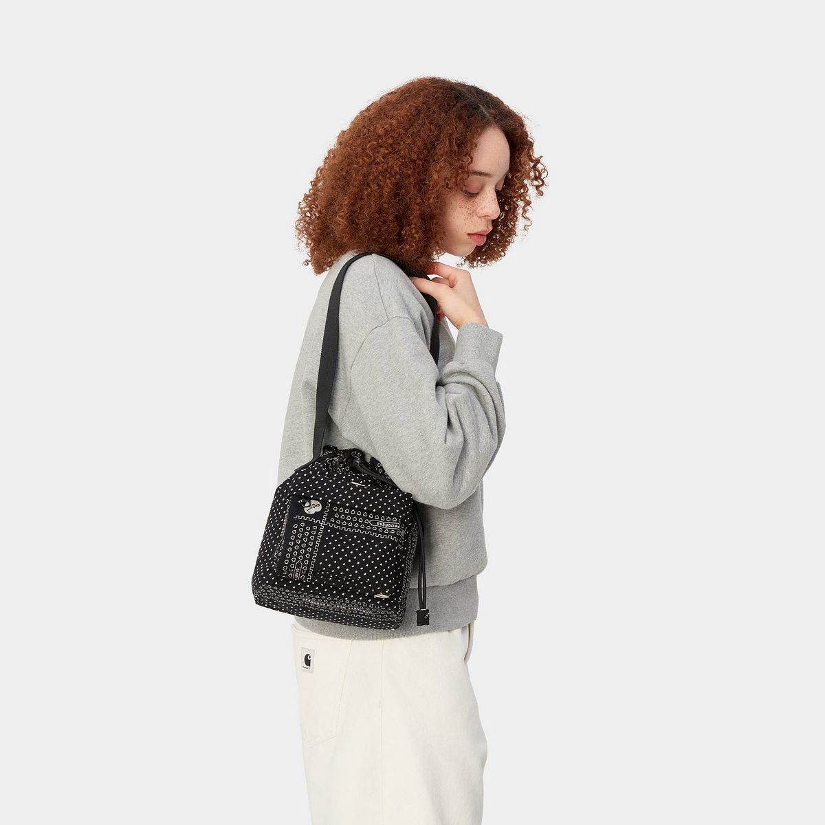 Гаманець Carhartt WIP Heart Bandana Shoulder Bag Heart Bandana AOP, Black Сірий | I033095_24M_XX, 1