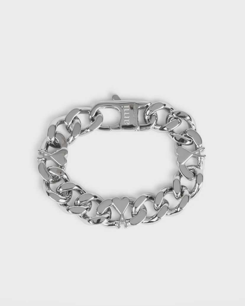 Браслет AMI Chain Bracelet with Heart Accent Металік | UJW927.361-900