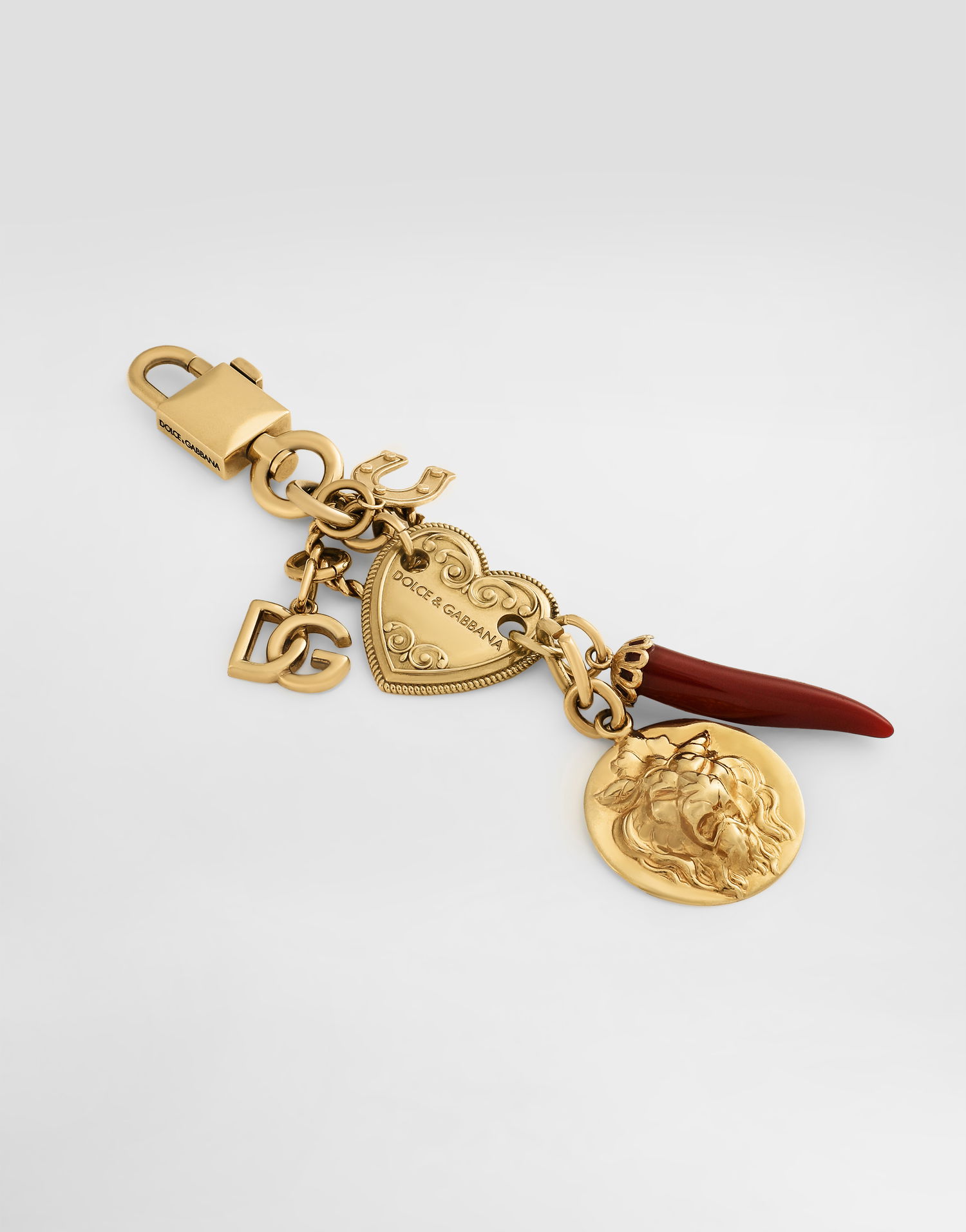 Брелоки Dolce & Gabbana Gold-Tone Keychain With Charms Металік | BI3364A65708J901, 1