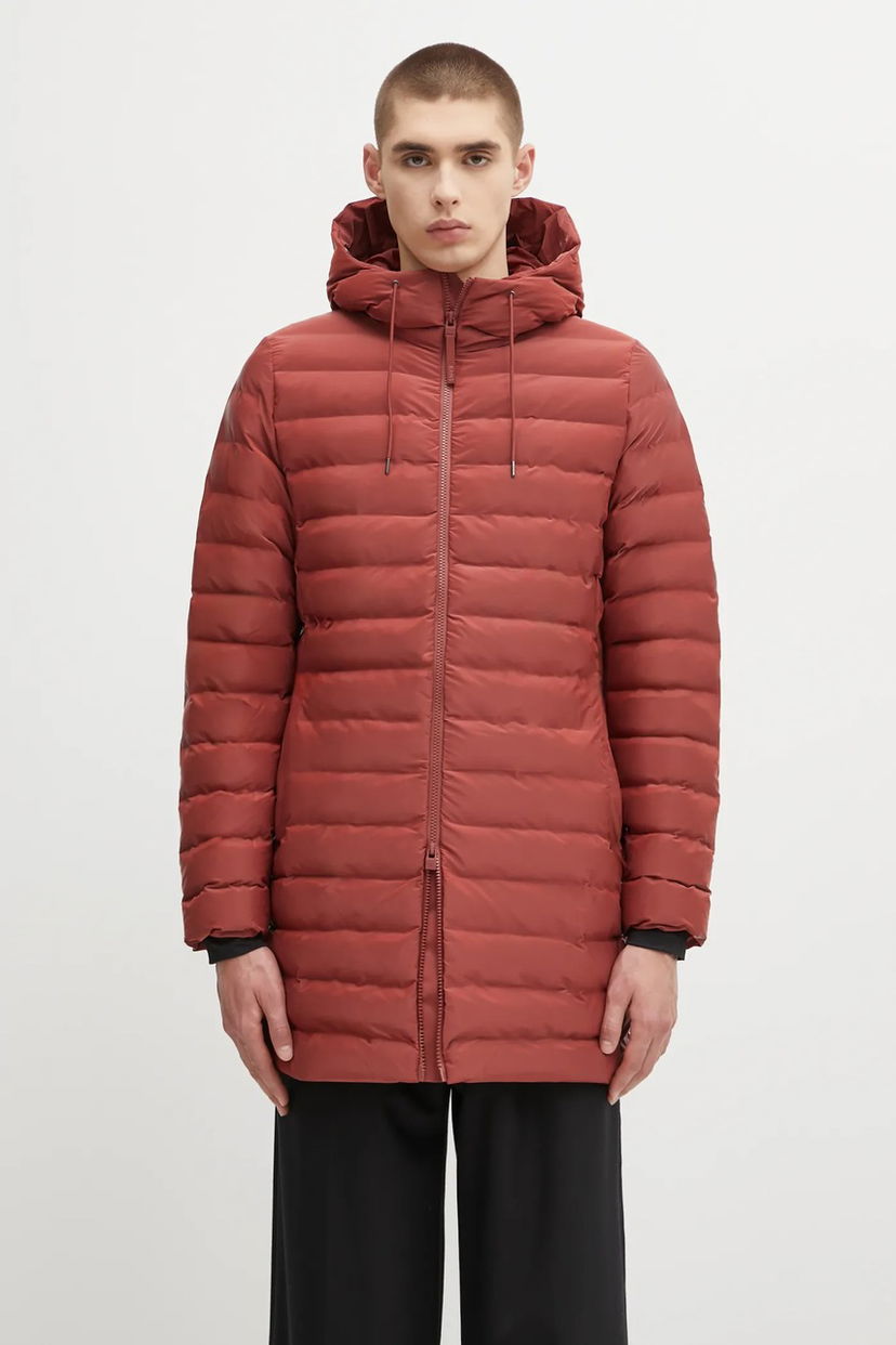 Пуховик Rains Rains Lohja Curve W3T3 Hooded Puffer Coat Червоний | 15890.125