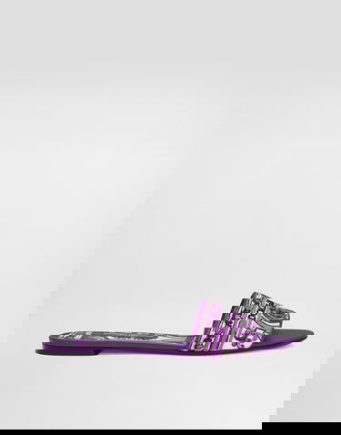 Аксесуари Dolce & Gabbana Dolce & Gabbana Embroidered Slides Фіолетовий | CQ0571AV804I03TN, 0