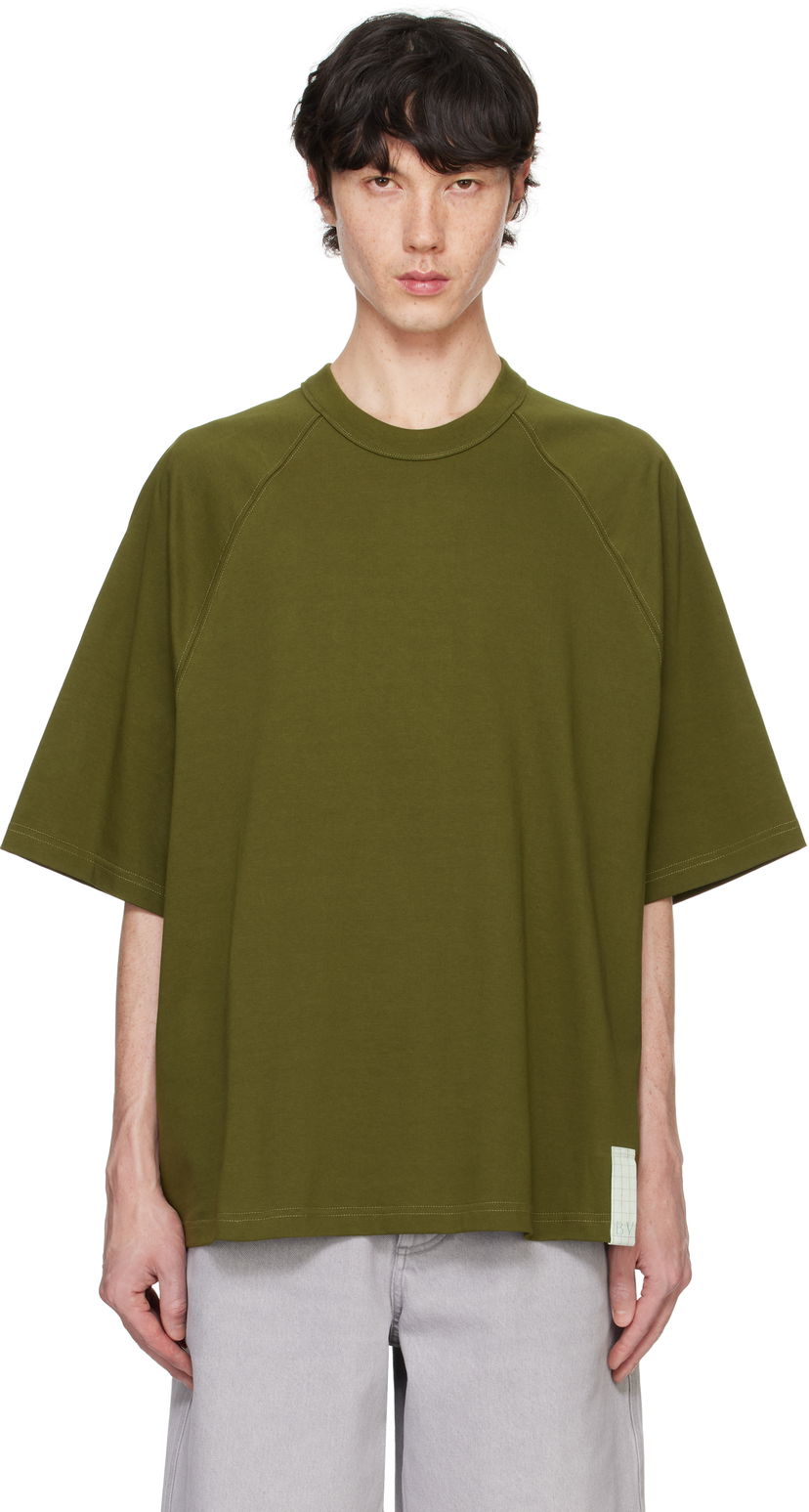 Футболка Bottega Veneta Pima Cotton Jersey T-Shirt Зелений | 804279 V4N50 1352