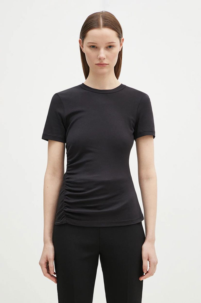 Футболка Samsoe Samsoe Samsoe Samsoe Saevelyn Fitted T-Shirt чорний | F24400022