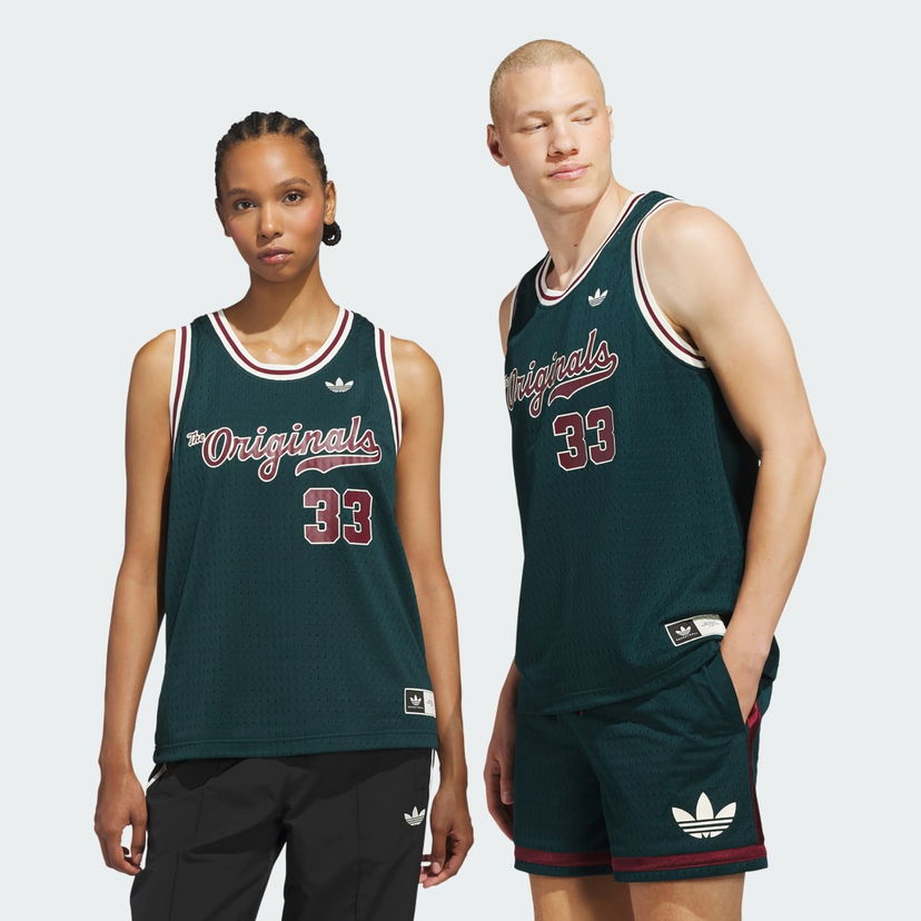 Джерсі adidas Performance Originals Basketball Jersey Зелений | JM9954
