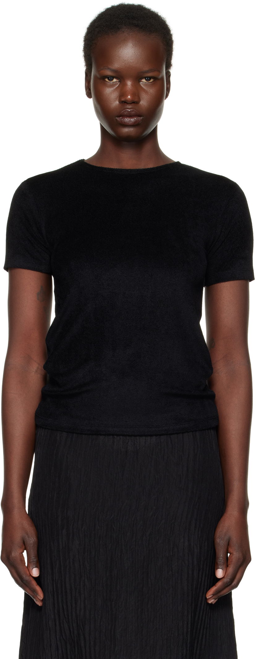 Футболка Baserange Omo Black T-shirt чорний | TOOT-VE-SP25
