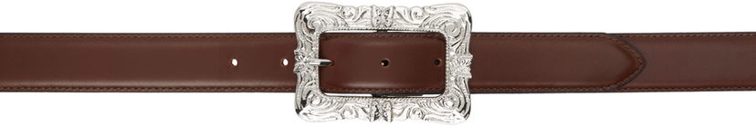 Ремені Needles Square Buckle Leather Belt Коричневий | OT031