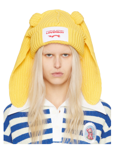 Шапка Charles Jeffrey Loverboy Chunky Rabbit Beanie Жовтий | 43130502