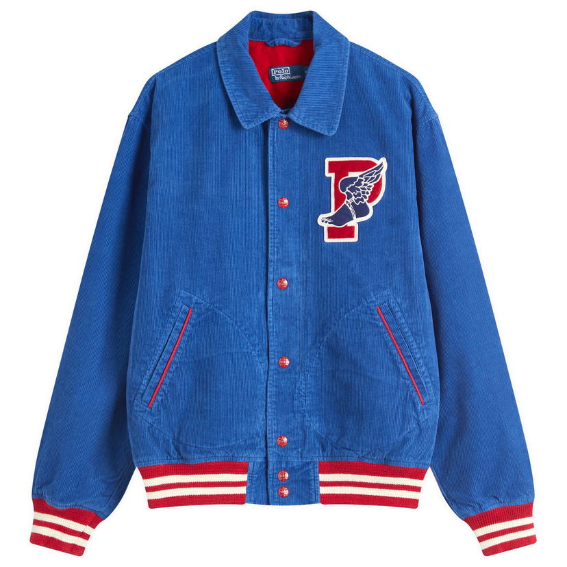 Куртка бомбер Polo by Ralph Lauren Ralph Lauren Corduroy Varsity Jacket, Size Large Синій | 710962236001