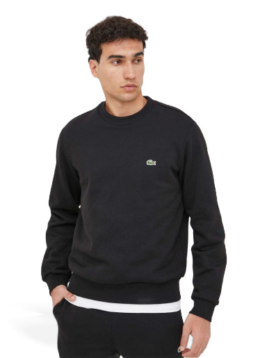 Світшоти Lacoste Organic Cotton Sweatshirt чорний | SH9608