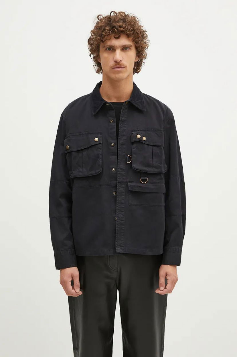 Сорочка Barbour Overshirt Twill Oakmoor чорний | MOS0380