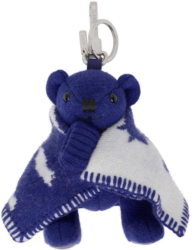Брелоки Burberry Thomas Bear Keychain темно-синій | 8078760