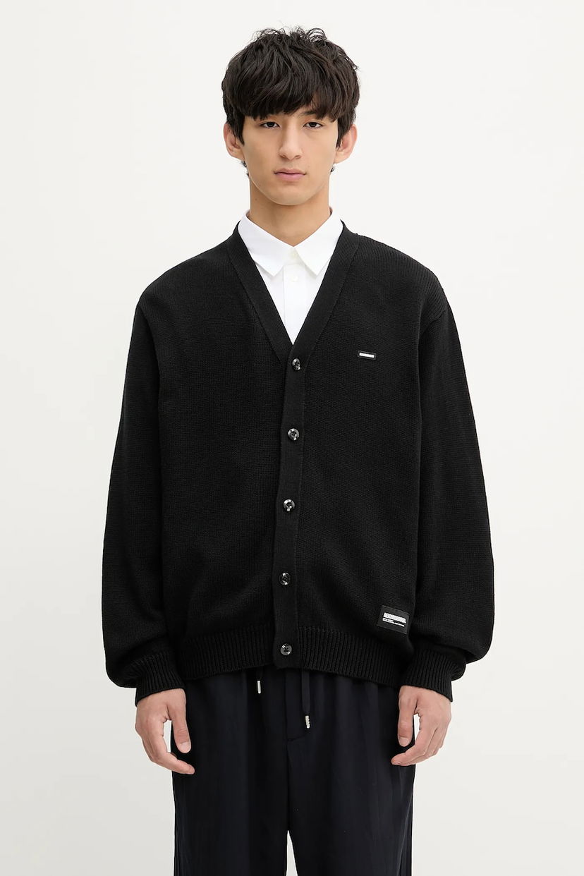 Cветр Neighborhood NEIGHBORHOOD Plain Cardigan чорний | 251FUNH.KNM01