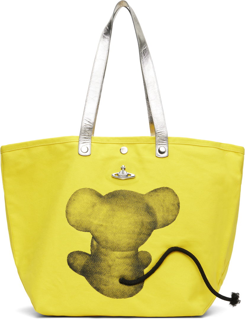 сумка-тоут Vivienne Westwood Vivienne Westwood Mouse Printed Canvas Shopper Tote Жовтий | 4205007GU-W015D-