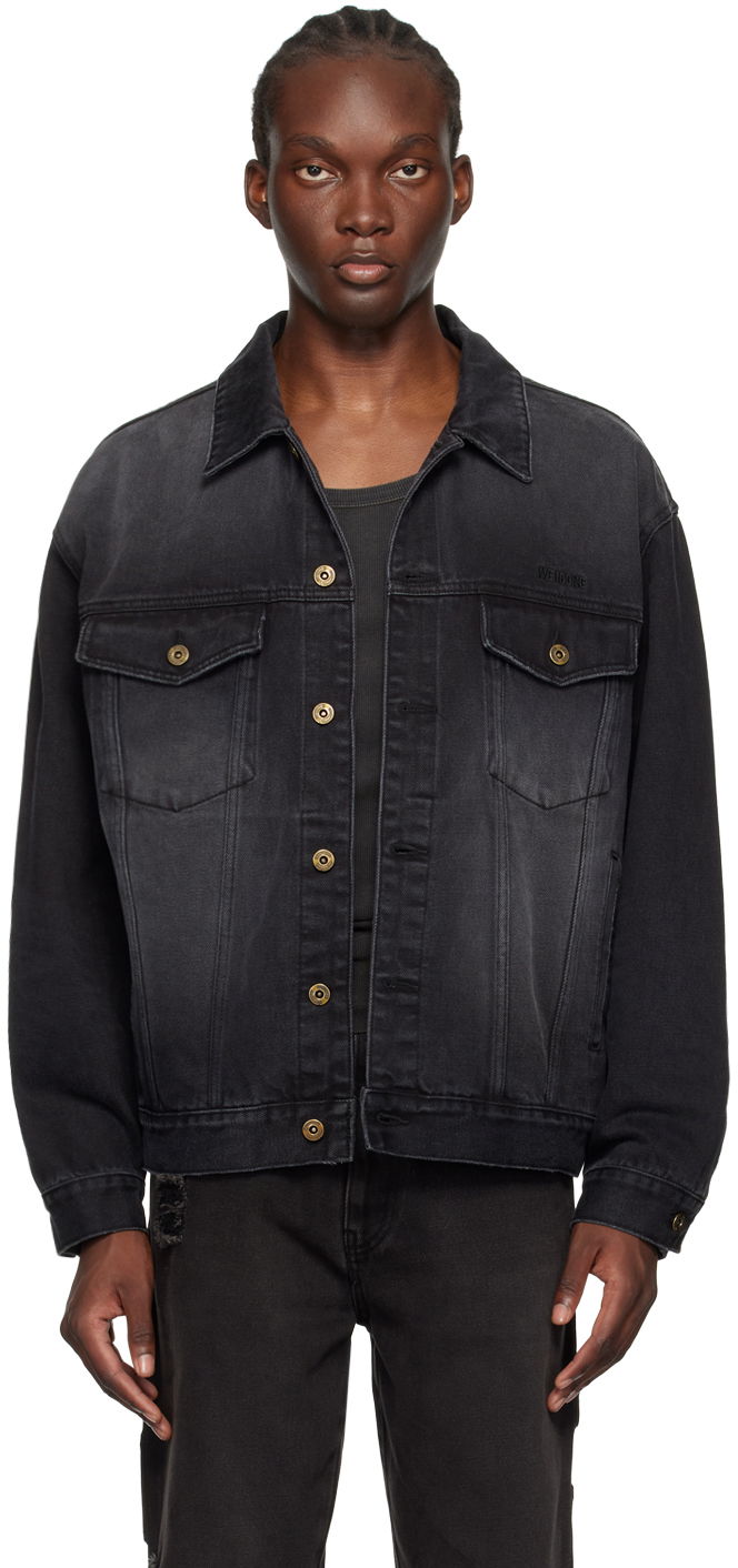 Куртка We11done We11done Faded Denim Jacket чорний | WD-DJ2-24-345-M-BK