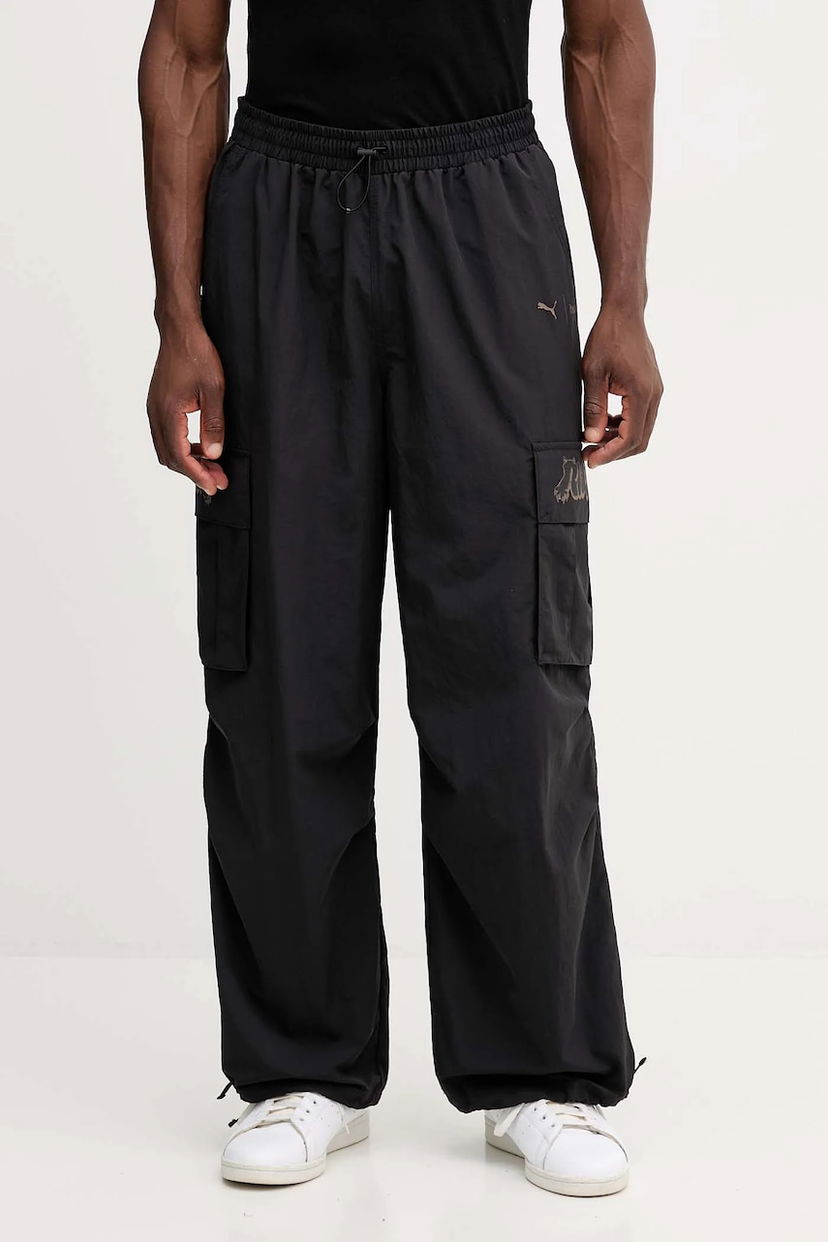 Штани карго Puma PUMA x RIPNDIP Loose Fit Cargo Track Pants чорний | 632417