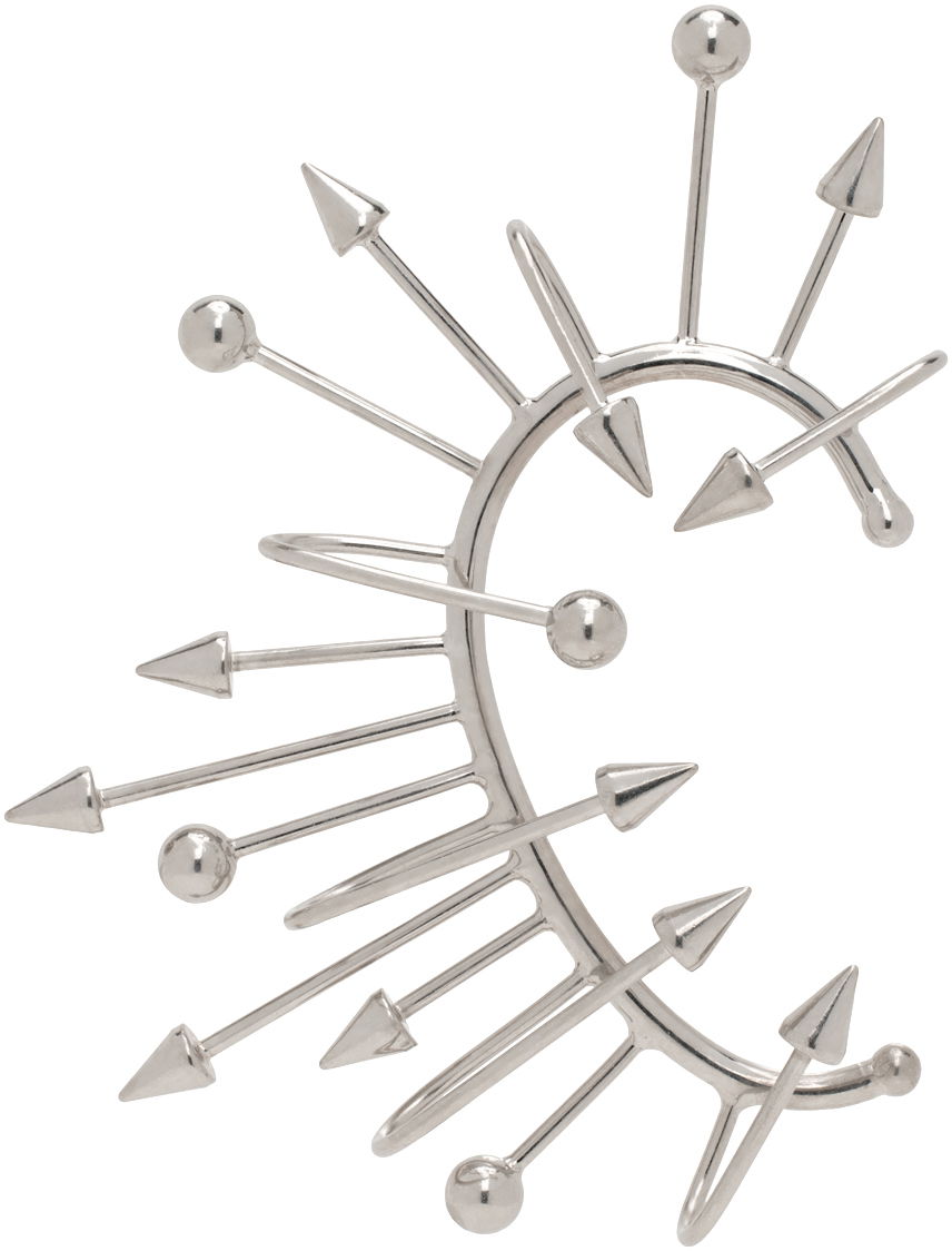 Сережки Jean Paul Gaultier Jean Paul Gaultier Multiple Spikes Single Ear Cuff Металік | 24/25-U-BO043-X053-91, 0