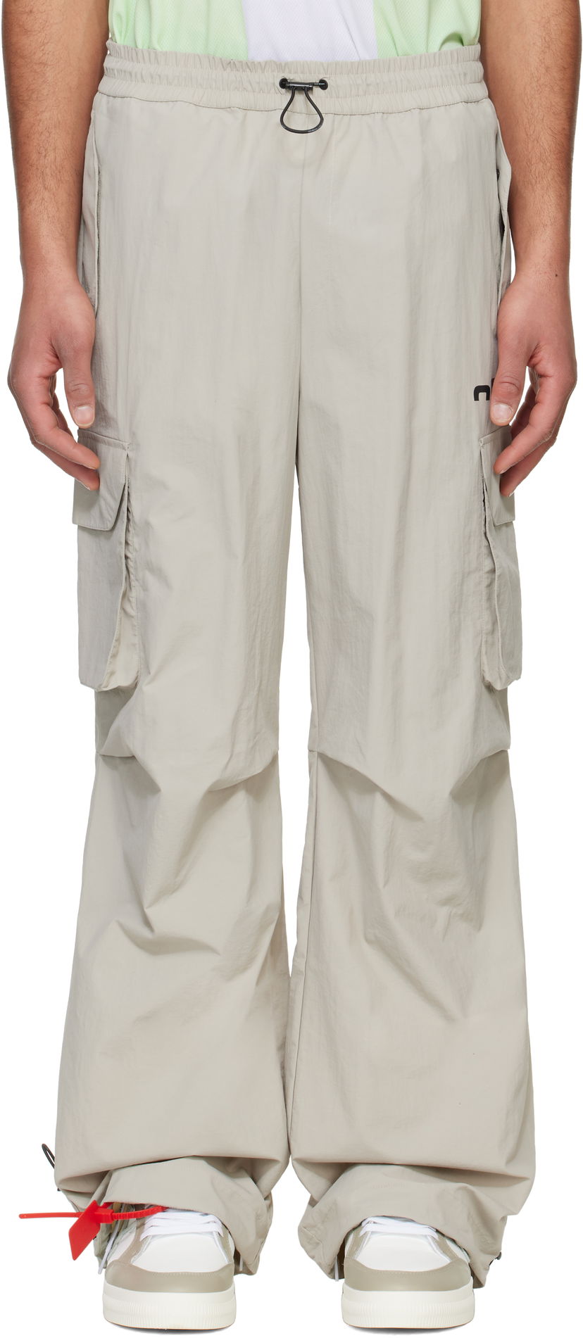 Штани карго Off-White Off-White Split Track Pants бежевий | OMCJ037S25FAB0010500