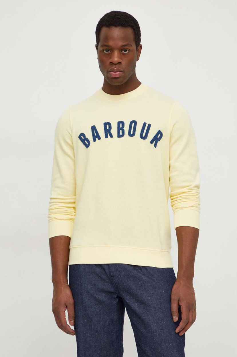 Світшоти Barbour Yellow Crewneck Sweatshirt MOL0101 Жовтий | MOL0101