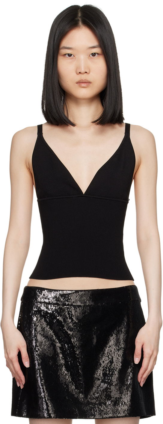 Безрукавка Dolce & Gabbana Dolce&Gabbana Knit V-Neck Tank Top чорний | FXL05T JFME0