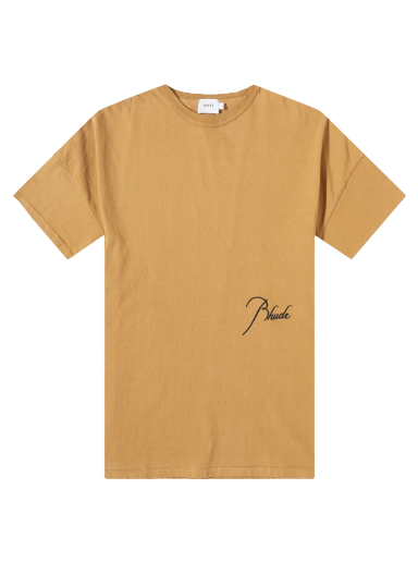 Футболка Rhude Reverse Script Logo Tee бежевий | RHSS23TT468375961596