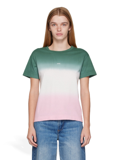 Футболка A.P.C. Multicolor Morgane Зелений | COFAY-F26160