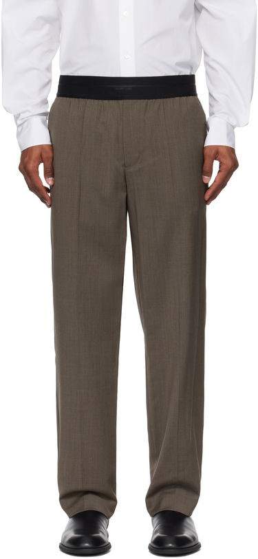 Штани Helmut Lang Helmut Lang Tapered Pull-On Trousers Коричневий | P01HM203, 0