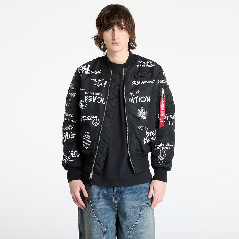 Куртка бомбер Alpha Industries Alpha Industries MA-1 Peace Bomber Jacket чорний | 156136-03