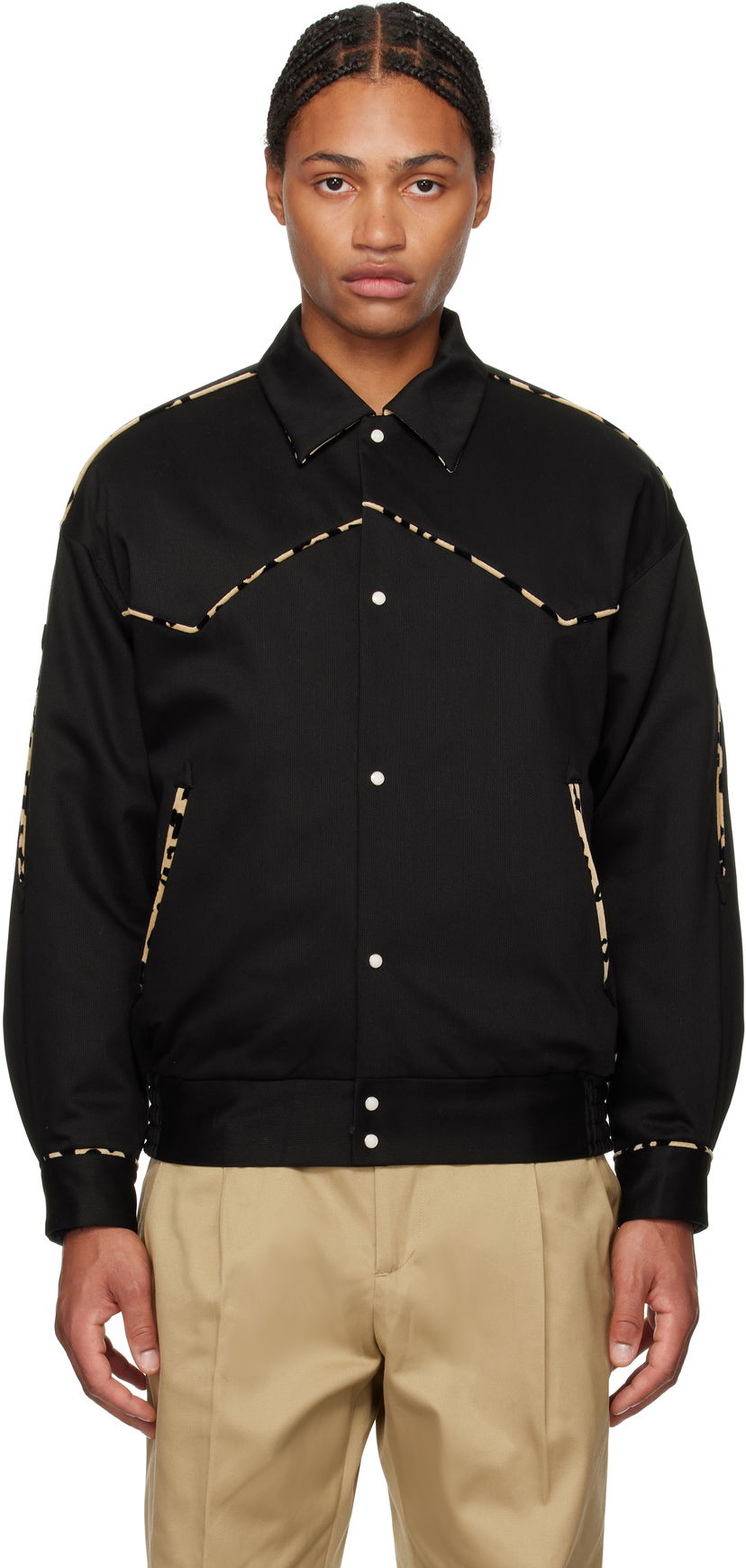 Куртка WACKO MARIA Western Jacket чорний | 24FW-WMO-BL20
