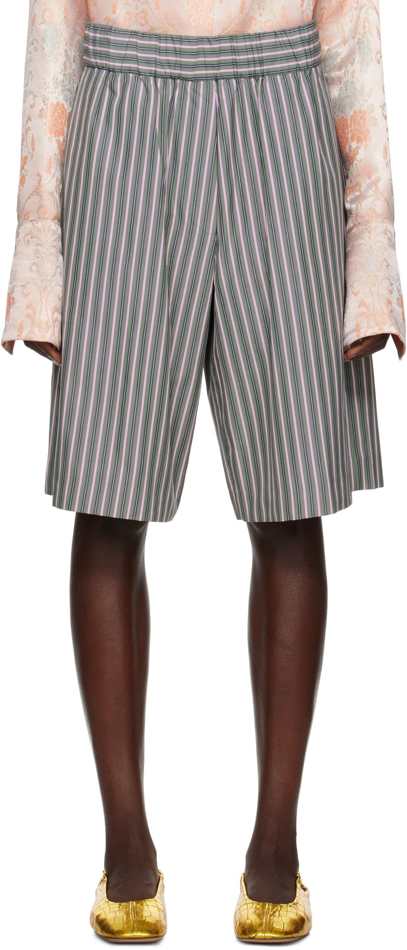 Шорти Dries Van Noten Dries Van Noten Striped Shorts Різнокольоровий | 251-010912-1375
