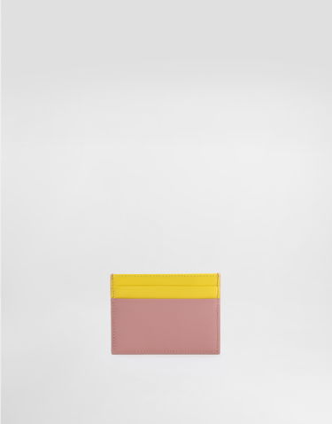 Гаманець Dolce & Gabbana Dolce & Gabbana Calfskin Card Holder With DG Logo Рожевий | BI0330A9M758B407, 2