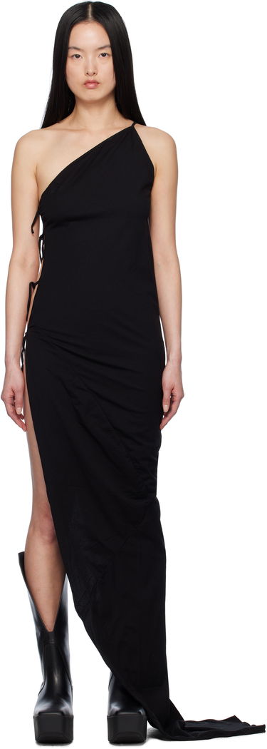 плаття Rick Owens Rick Owens DRKSHDW One-Shoulder Maxi Dress чорний | DS01E3516 RN, 0